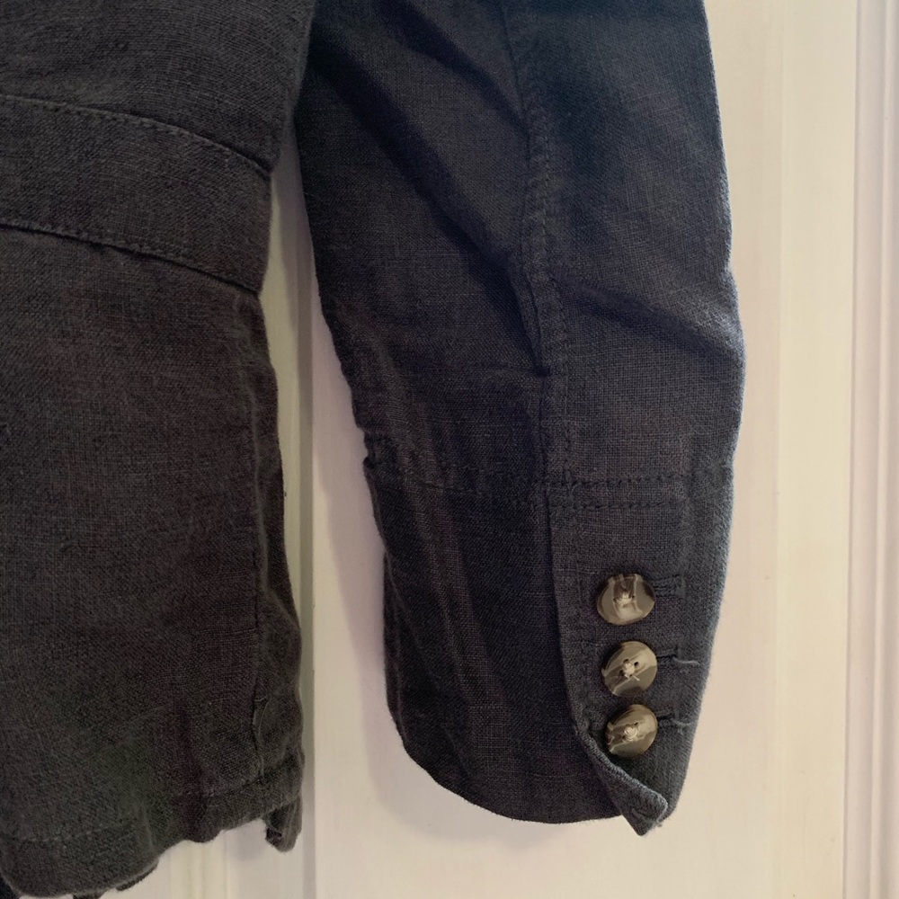 Anthropologie hei hei Gray Linen Blazer!! - Picture 5 of 5